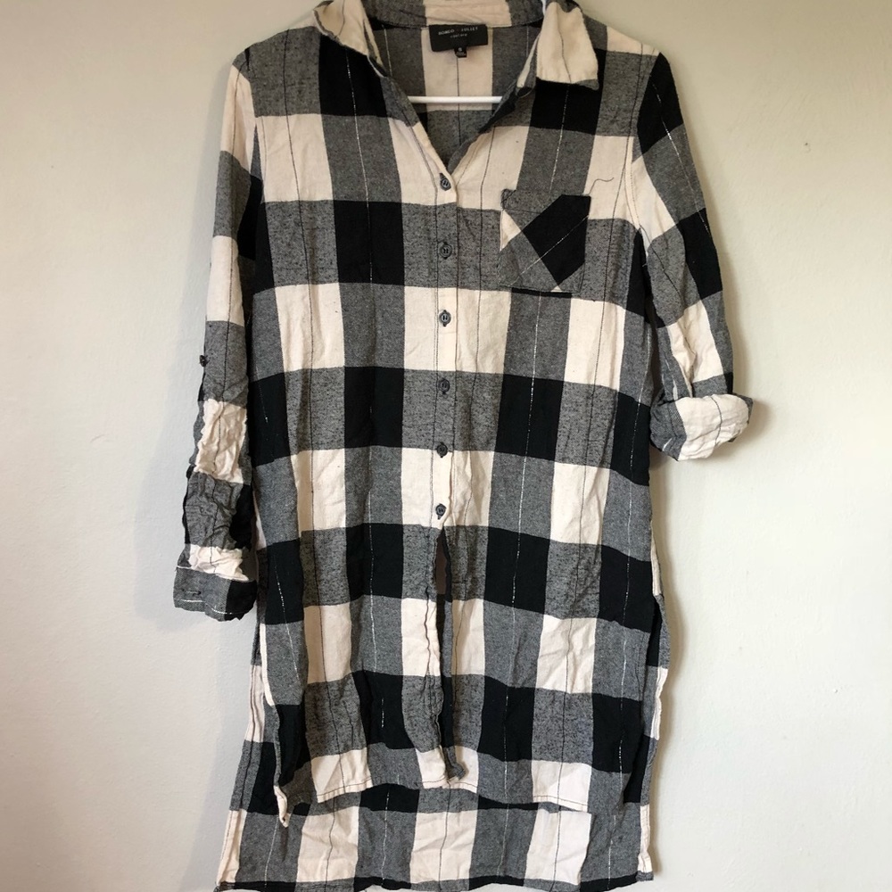 Button up plaid flannel